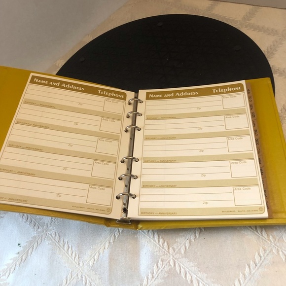 Vintage 1970s Stylecraft Address Book New - Picture 5 of 9